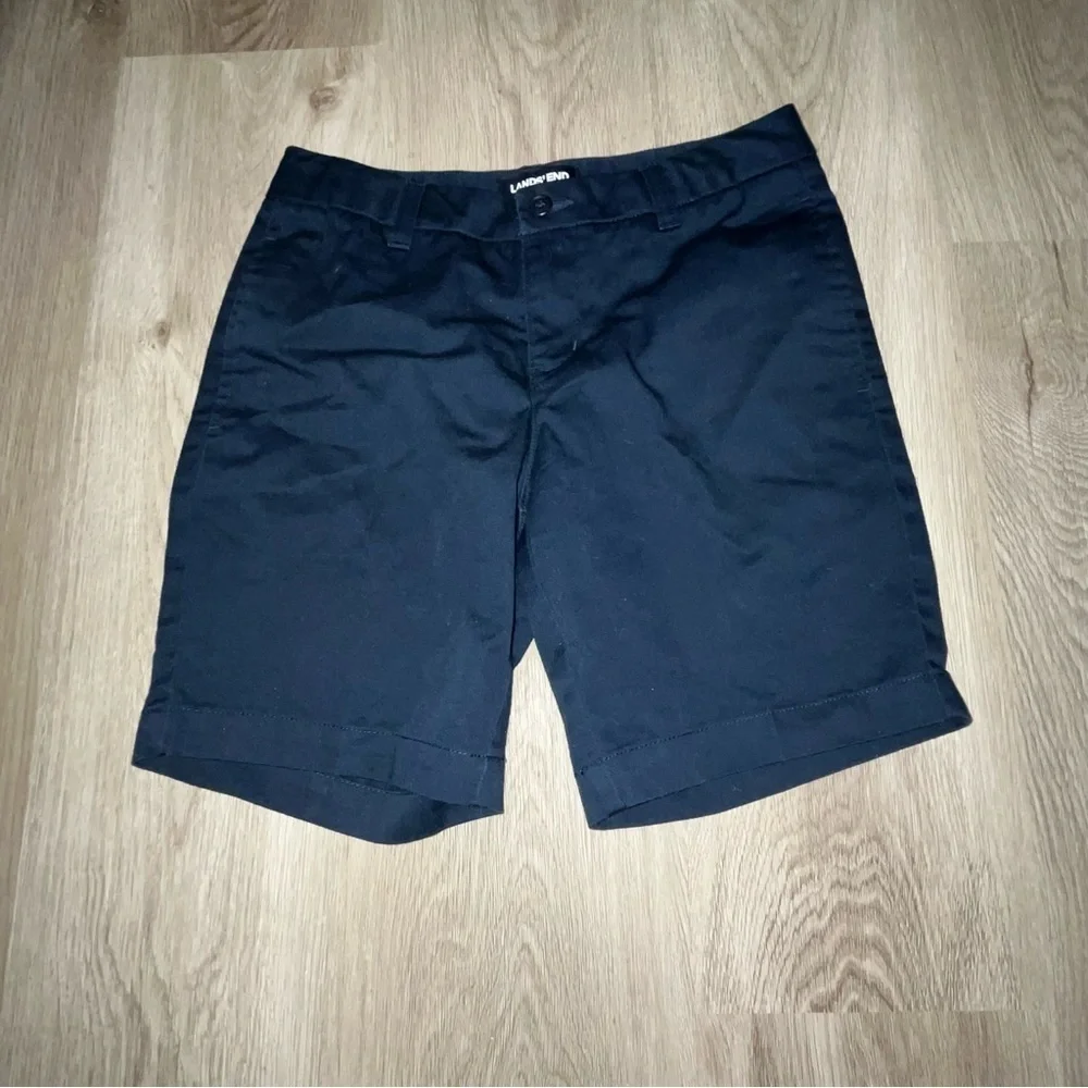 Lands' End Navy Blue Chino Shorts